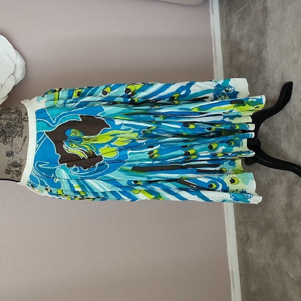 Bebe long skirt, multicolor, size M